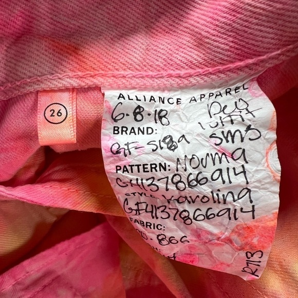 GRLFRND Karolina High Rise Jeans Tie Dye 26 - Picture 11 of 11